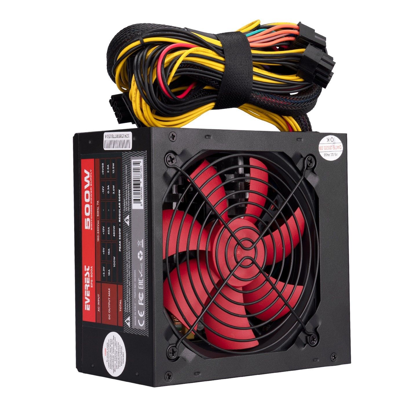 Everest EPS-500A 500W 12cm Fan 4xSata Power Supply