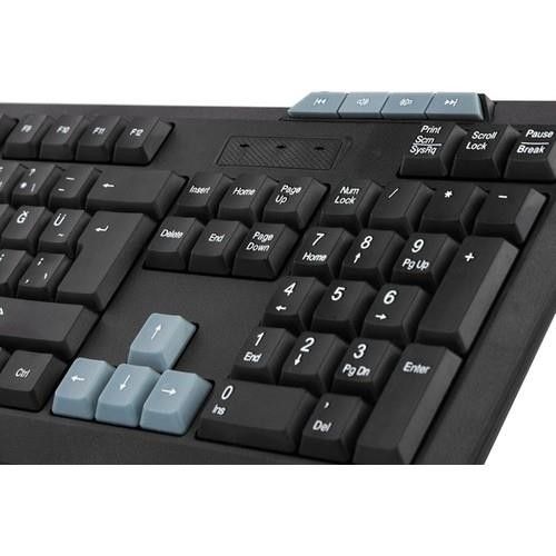 Everest KB-700 Siyah Usb Q Multimedia Klavye