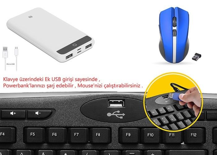 Everest KB-799 Siyah Usb Q Multimedia Klavye