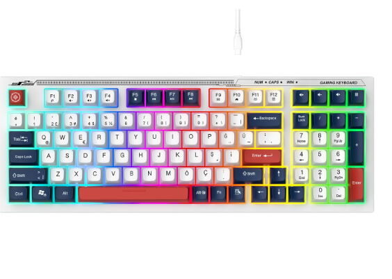 Everest KB-98 Silent Rainbow Kablolu Oyuncu Klavye