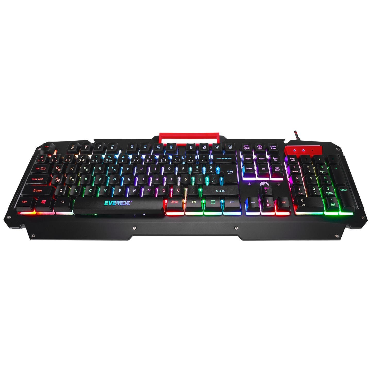 Everest KB-R800 METAFOR Aydınlatma Oyuncu Q Klavye