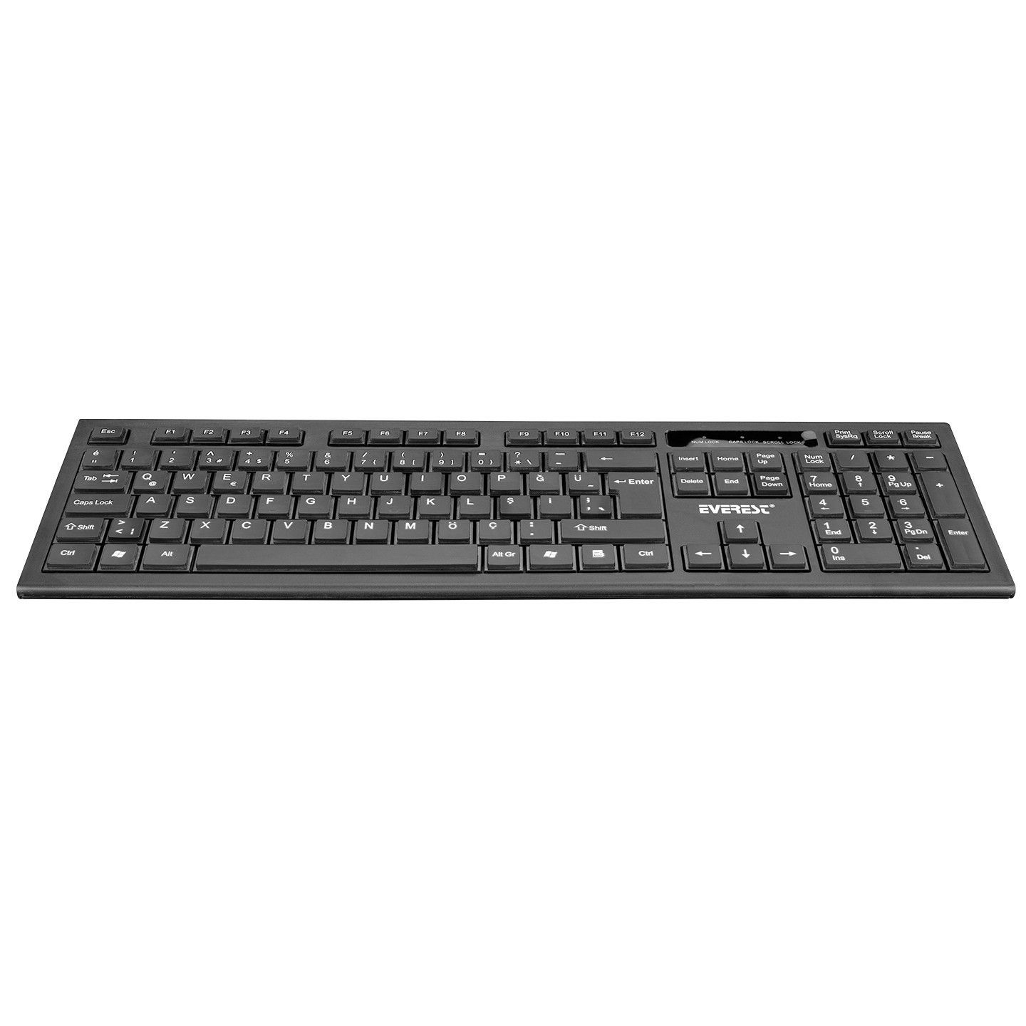 Everest KM-6121 Siyah Kablosuz Q Klavye Mouse Set