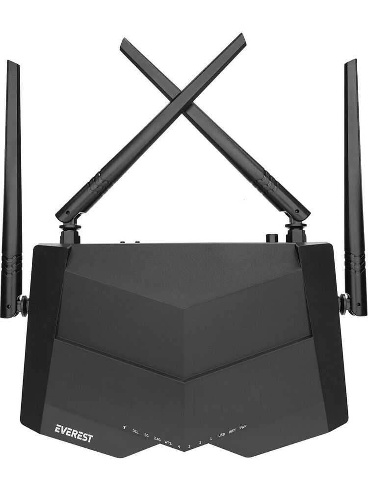Everest SG-V1200 AC1200 VDSL2/ADSL2 Modem Router