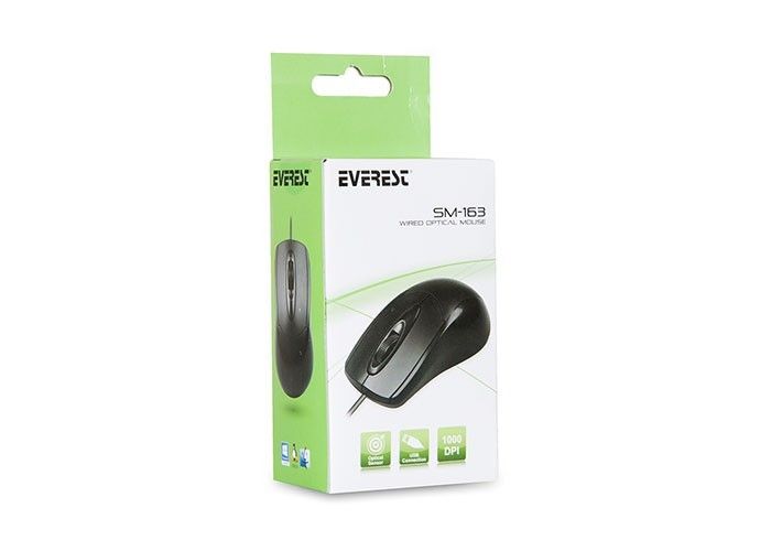 Everest SM-163 Usb Siyah Mouse