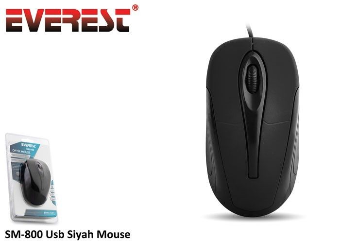 Everest SM-800 Usb Siyah Kablolu Mouse