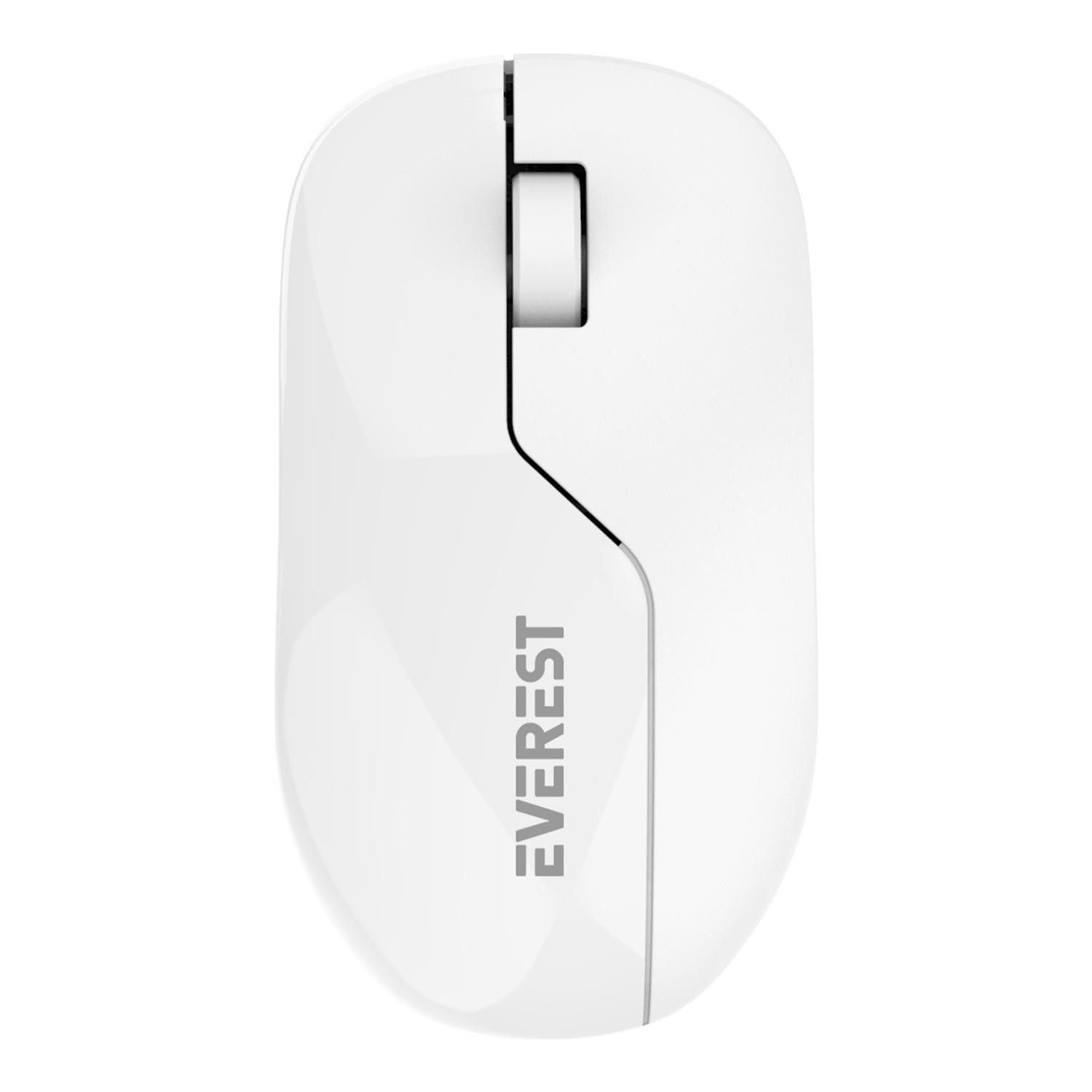 Everest SMW-973 Beyaz/Gri Kablosuz Mouse