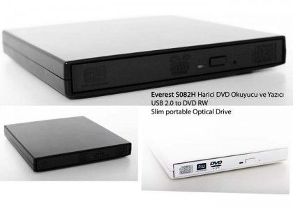 Everest SN-S082H DVD RW Usb 2.0 Slim Yazıcı Kutusu