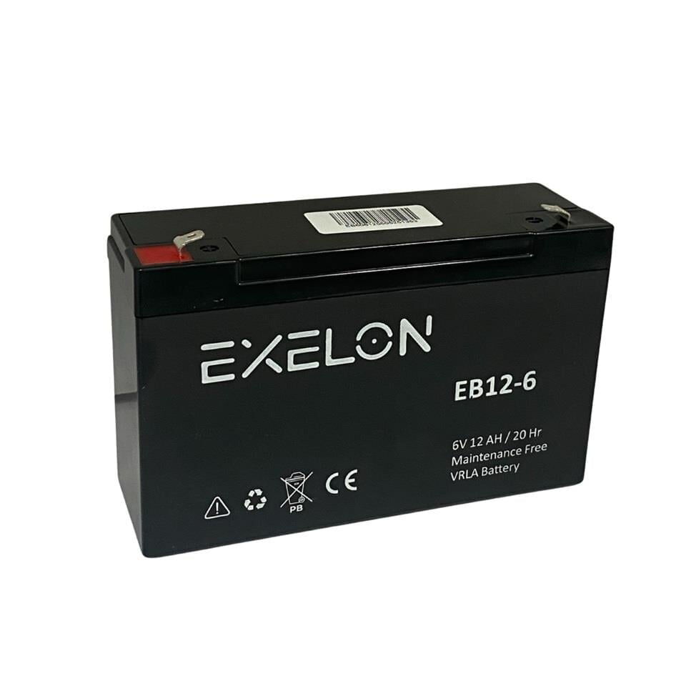 Exelon 6V 12A Bakımsız Kuru Akü (K.10)