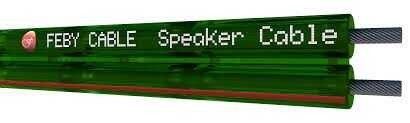 Feby FC-1403 2X1.50mm Hoparlör Kablosu Şeffaf-Yeş