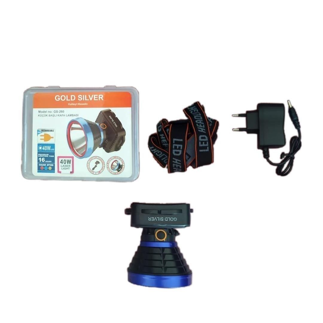 Gold Silver GS-260 Şarjlı Led Kafa Feneri