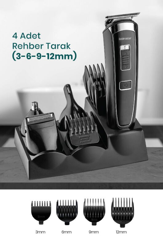 Goldmaster Axel GM-9124 13in1 Erkek Bakım Seti