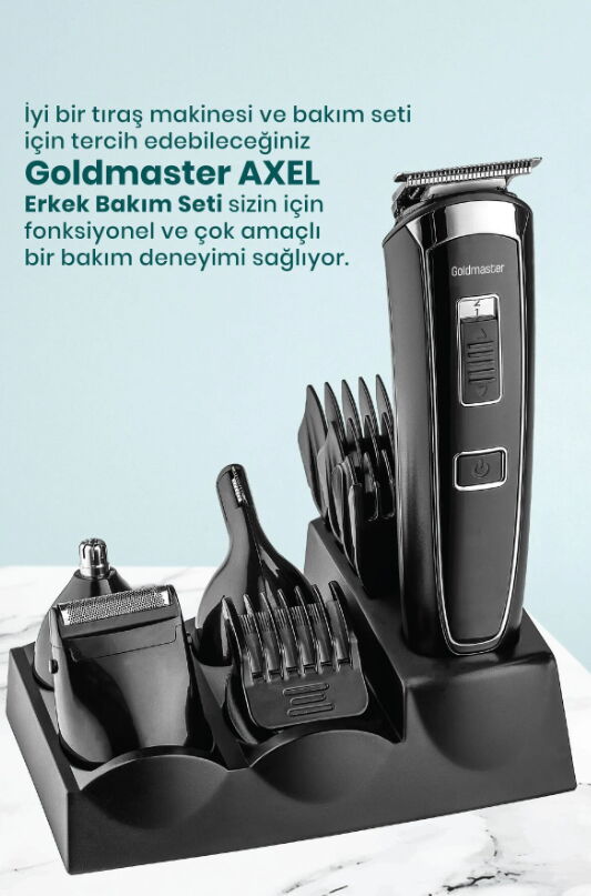 Goldmaster Axel GM-9124 13in1 Erkek Bakım Seti