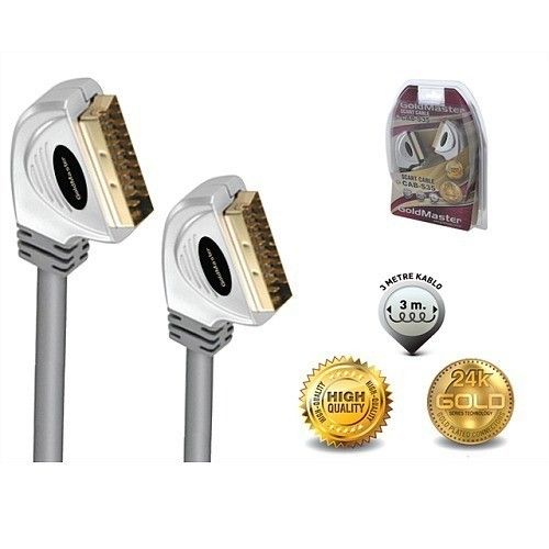 Goldmaster CAB-S35 Scart Kablo 3m.