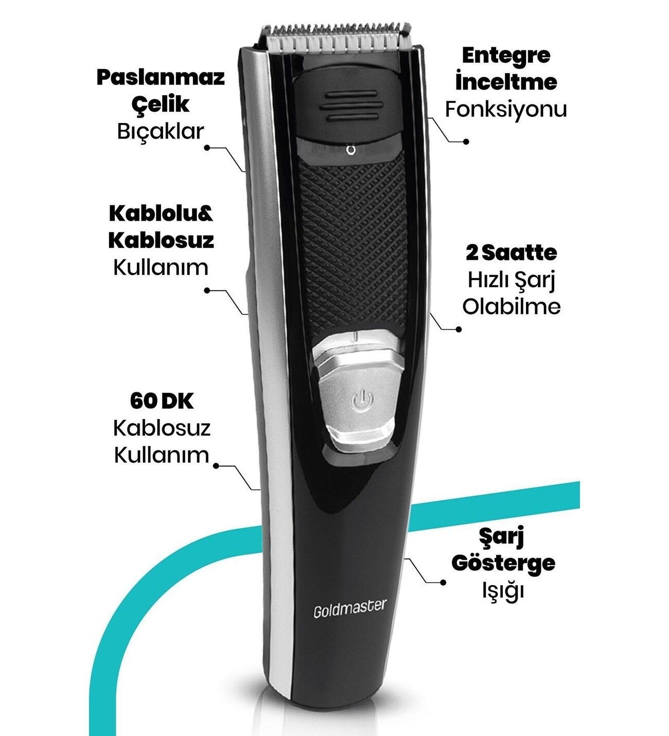 Goldmaster Fiyaka GM-8100 Saç Sakal Şekillendirici