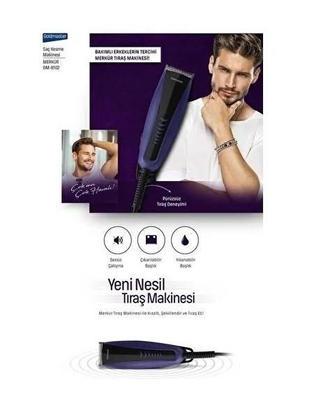 Goldmaster GM-8102 Merkür Saç Kesme Makinesi