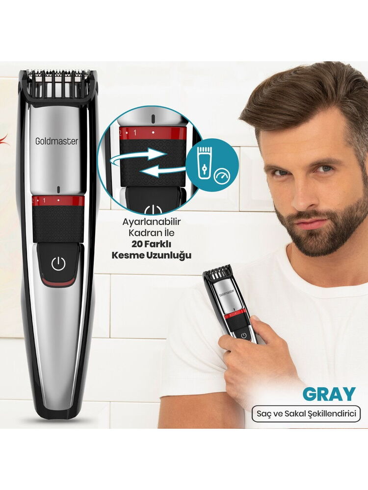 Goldmaster Gray GM-8158 Saç Sakal Şekillendirici