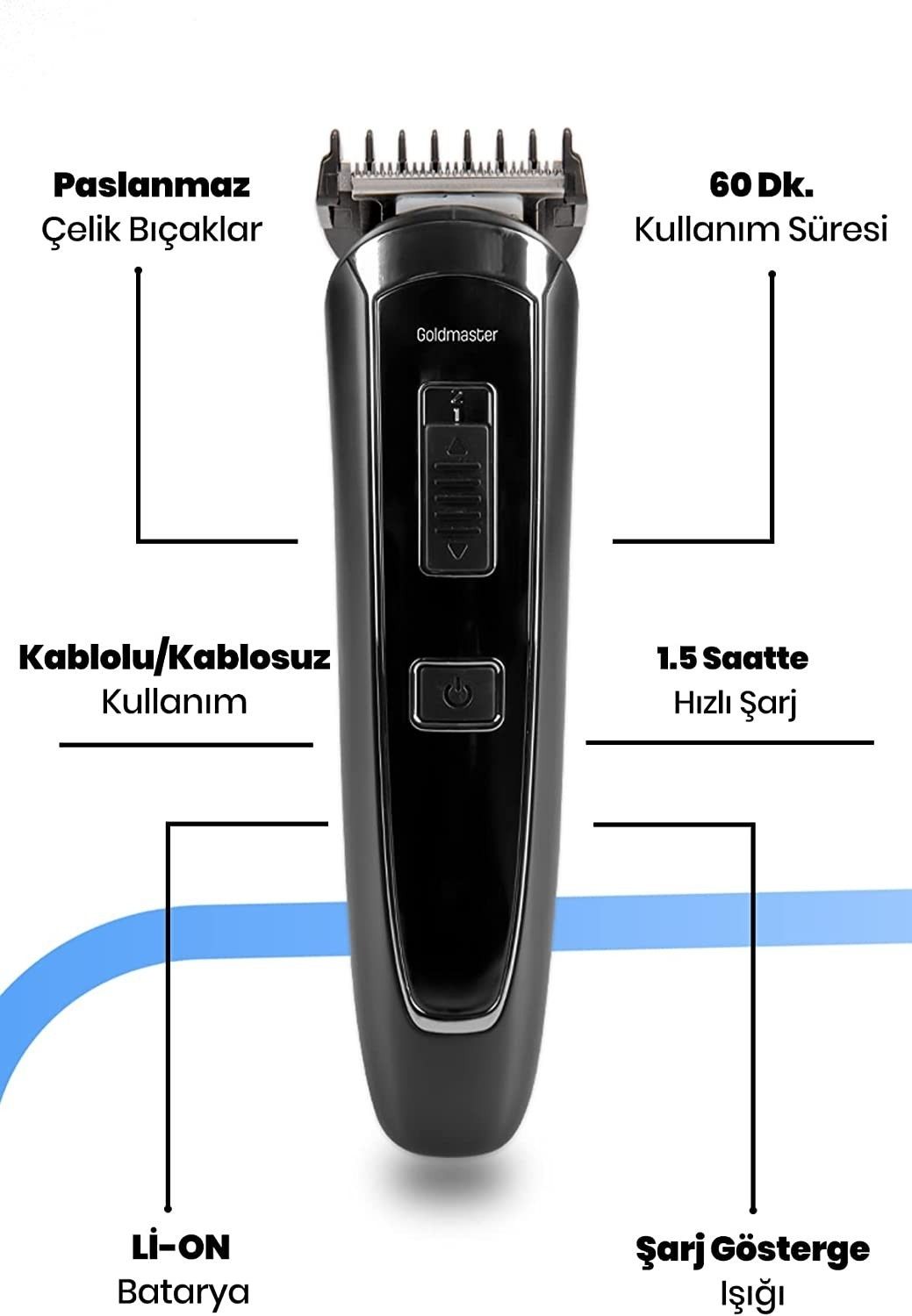 Goldmaster Oscar GM-7143 Erkek Traş Bakım Seti