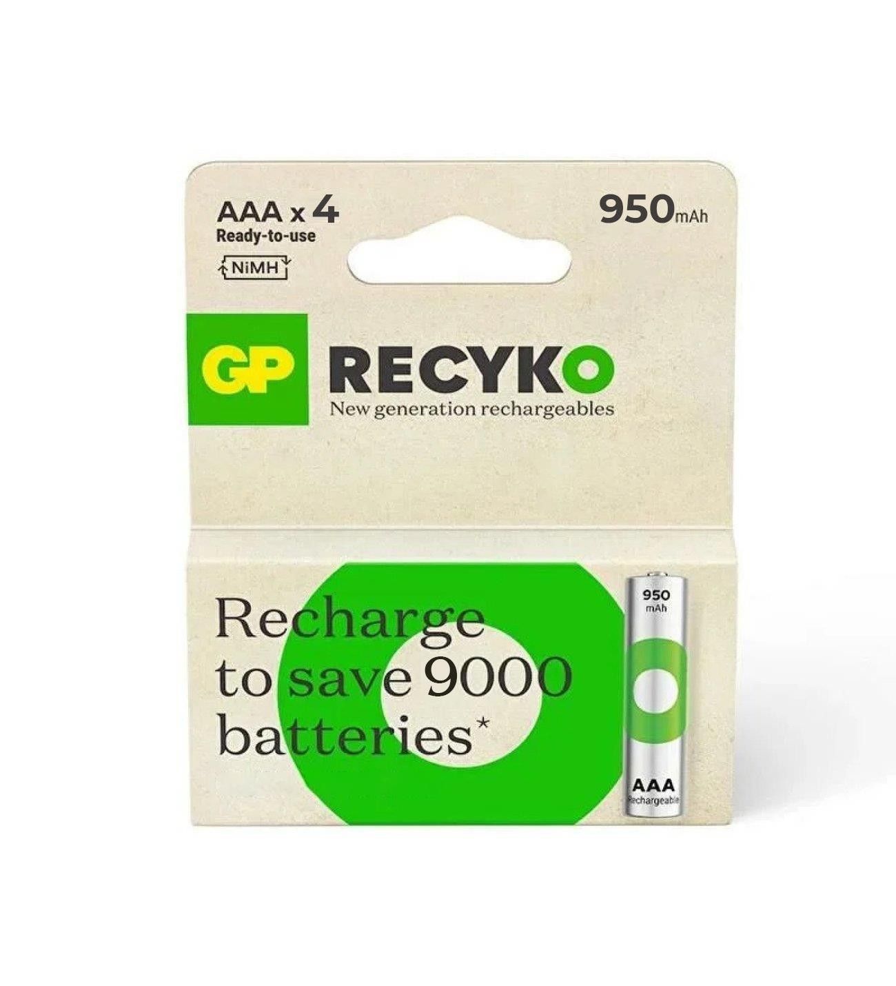 GP 100AAHCER21-2TLB4 950mAh AAA Şarjlı Pil 4 lü