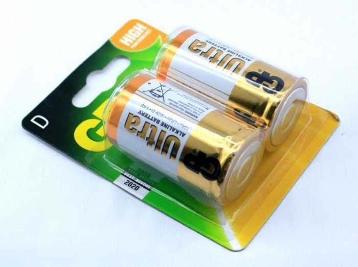 GP 13AU-2U2 LR20 D Size Alkalin Pil (2 li Blister)