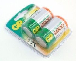 GP 220DH-2U2 2200mAh D Boy Şarjlı Pil (2 li Blist)