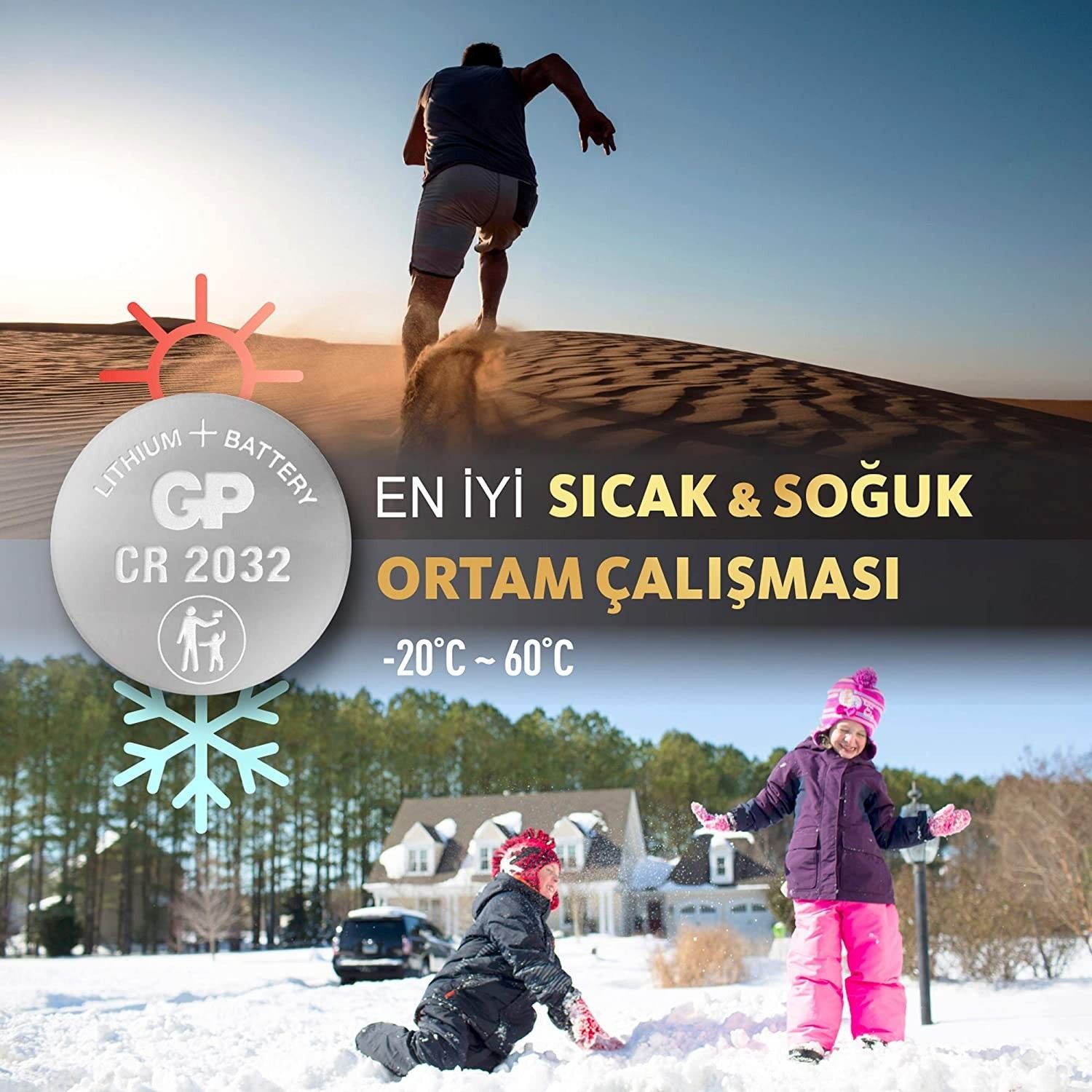 GP CR2032 3V Lityum Pil (1 Adet)