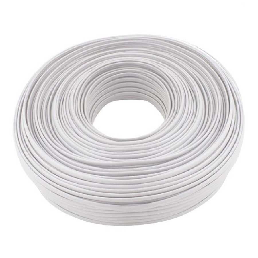 Herz Köken Telefon Kablosu 2 Uçlu Beyaz 300m.