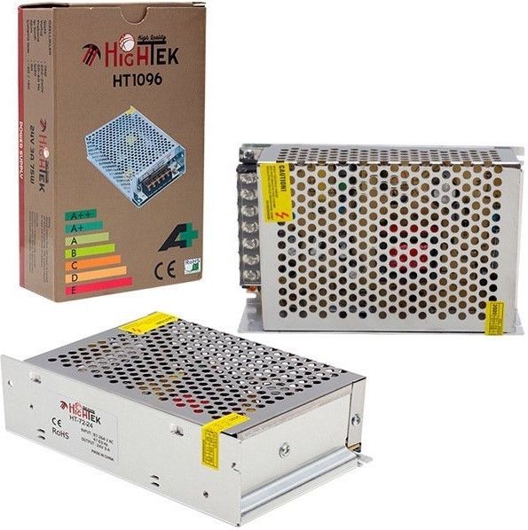 Hightek HT1209 24V 3A 75W Metal Kasa Adaptör