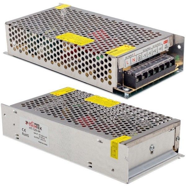 Hightek HT1210 24V 5A 120W Metal Kasa Adapatör