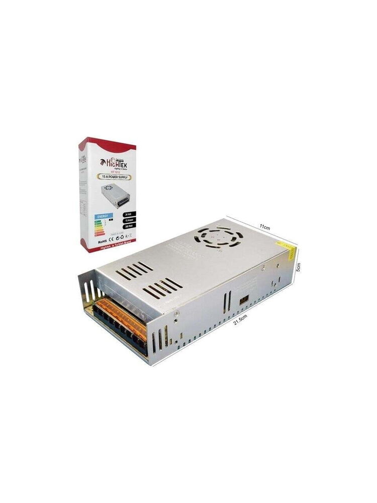 Hightek HT1215 24V 2.5A 60W Metal Kasa Adaptör