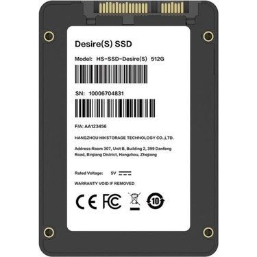 Hikvision HS-SSD-Desire 512Gb 2.5" Sata3 Ssd Disk