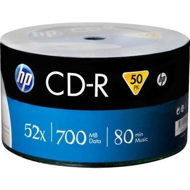 HP 52x CD-R 700 Mb (50 lik Paket)