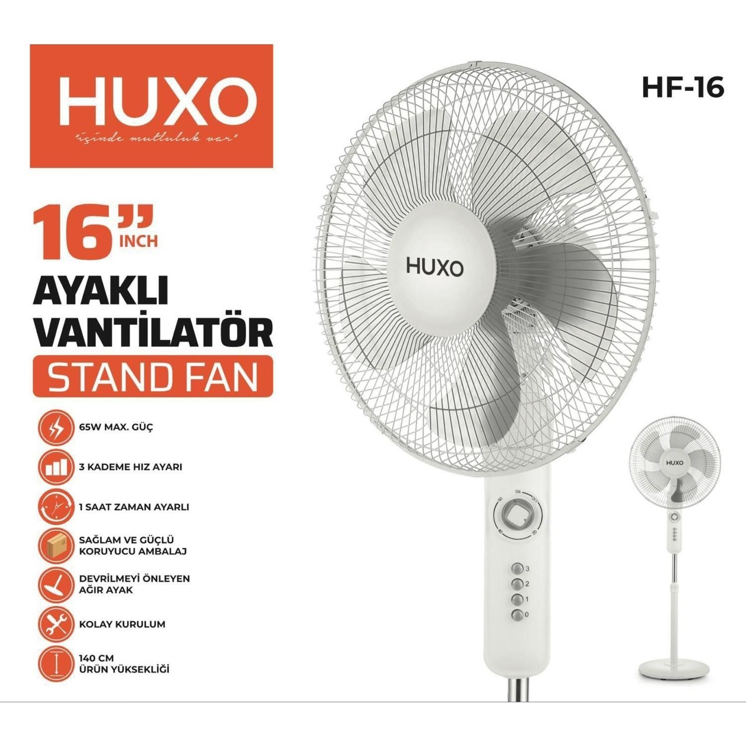 Huxo HF-16 16" Ayaklı Vantilatör