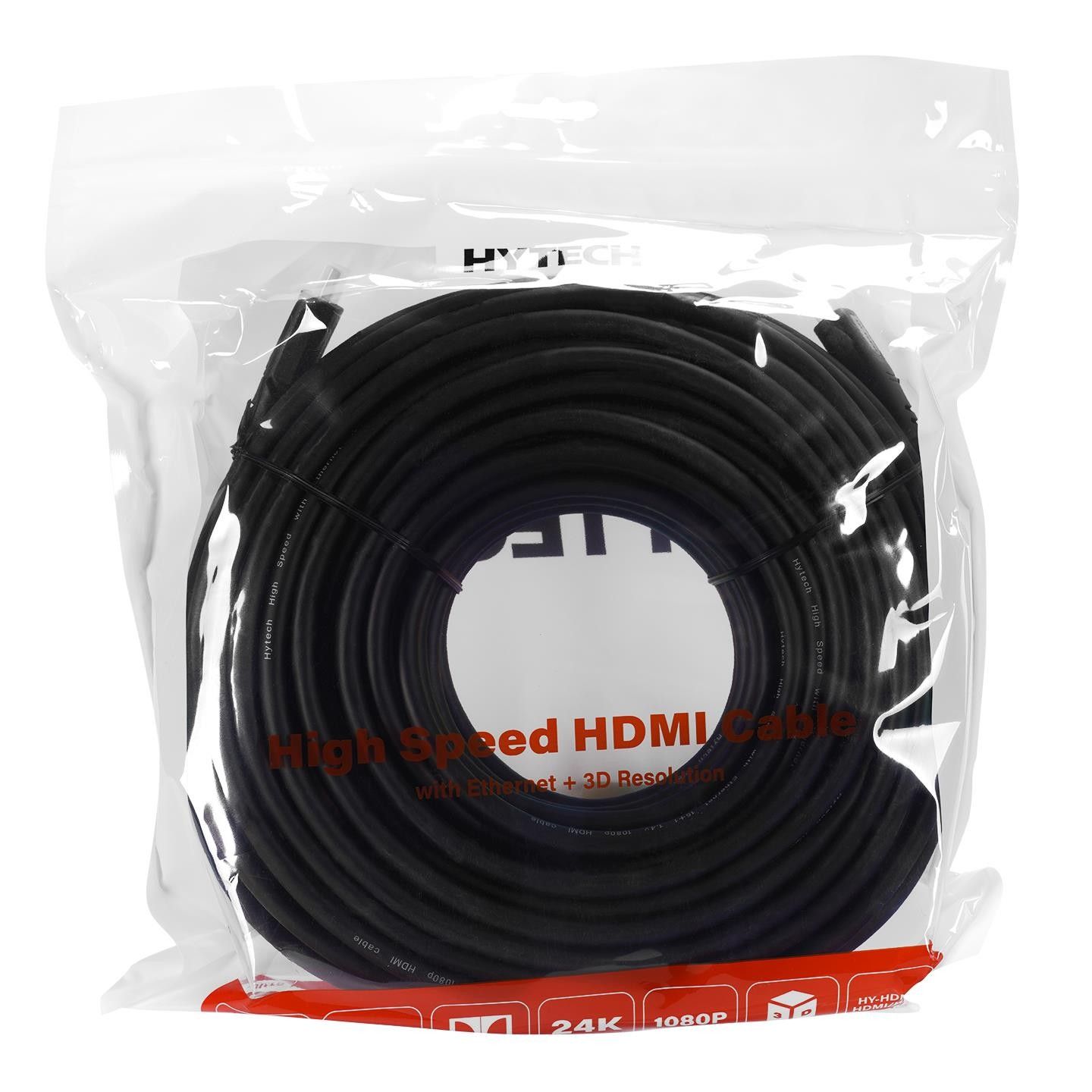 Hytech HY-HDM30 30m. 24K 3D Altın Uçlu Hdmi Kablo
