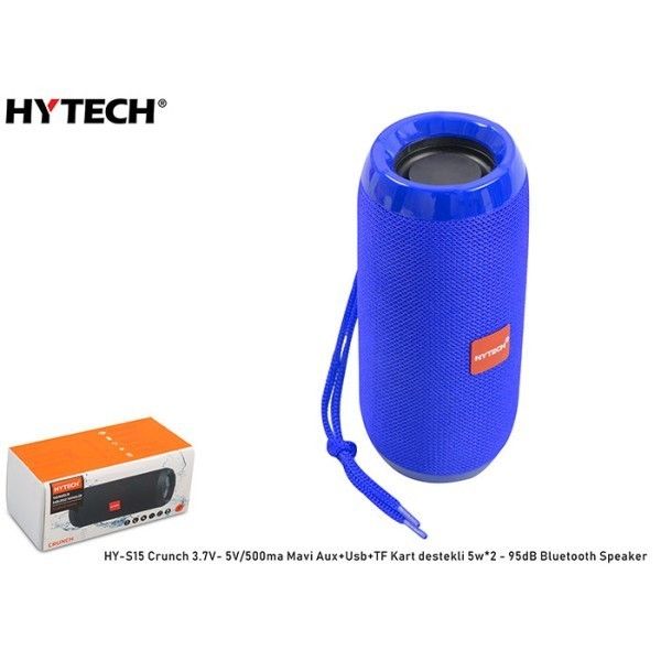 Hytech HY-S15 Crunch Mavi Bluetooth Hoparlör
