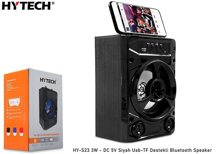 Hytech HY-S23 3W 5V Mavi Usb/SD/Aux/BT Speaker