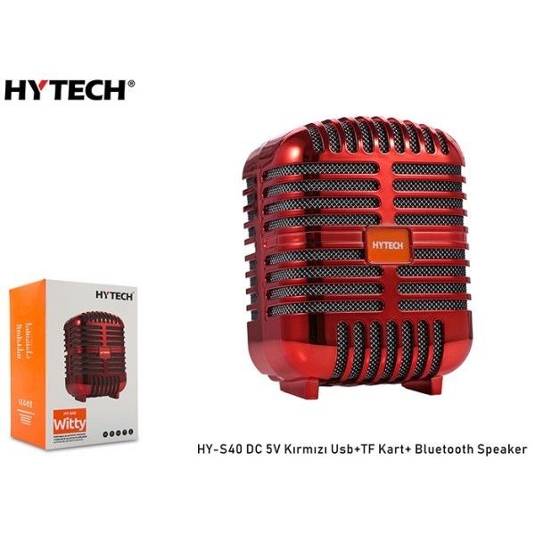 Hytech HY-S40 3W Bluetooth Hoparlör Kırmızı