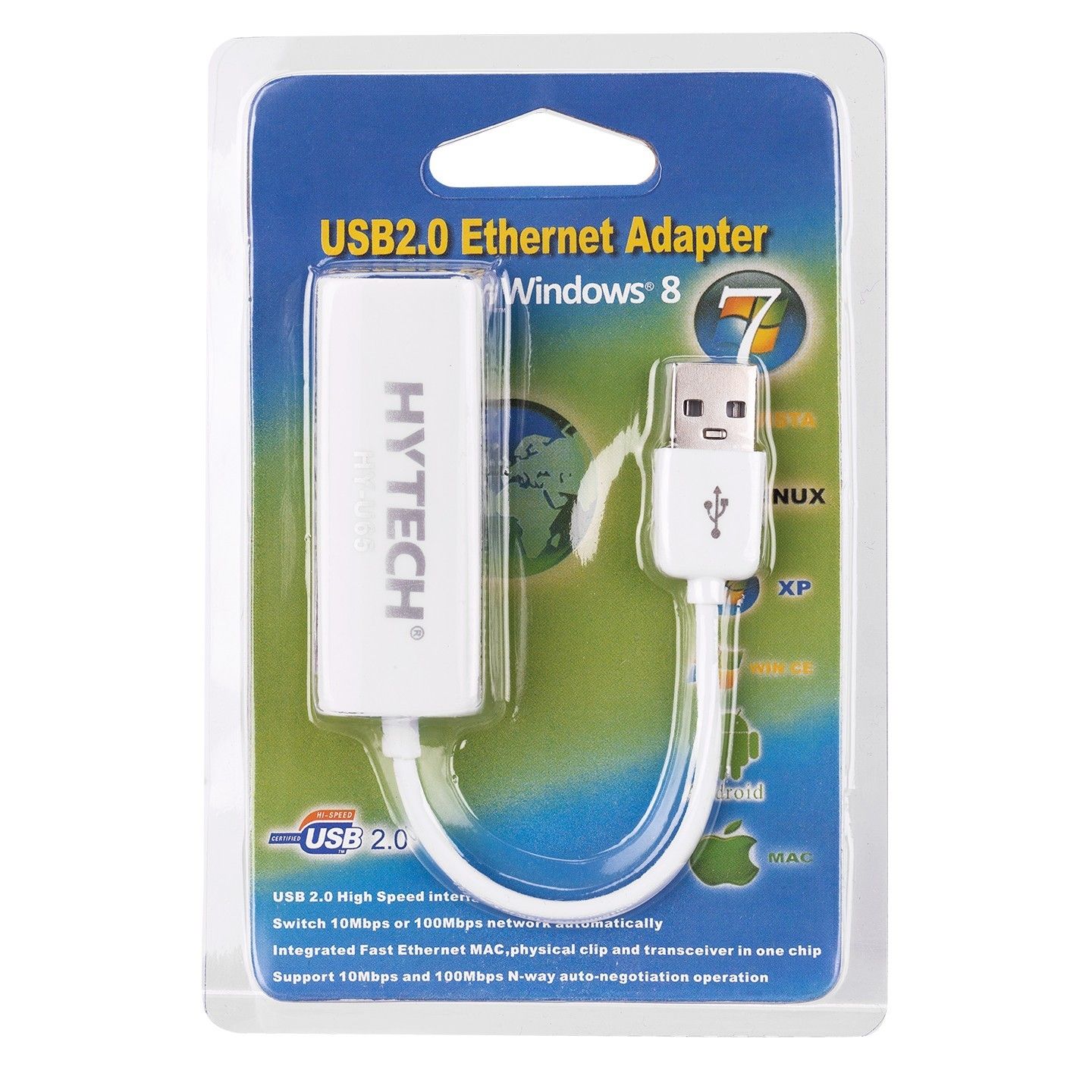Hytech HY-U65 Usb 2.0 to RJ45 Ethernet Çevirici