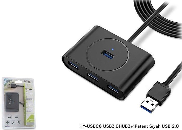 Hytech HY-USBC6 4 Port Usb 3.0 Siyah Usb Çoklayıcı