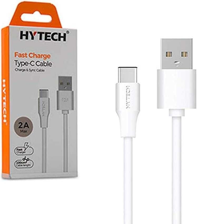 Hytech HY-X105 1m 2A Type-C Siyah Şarj Kablosu