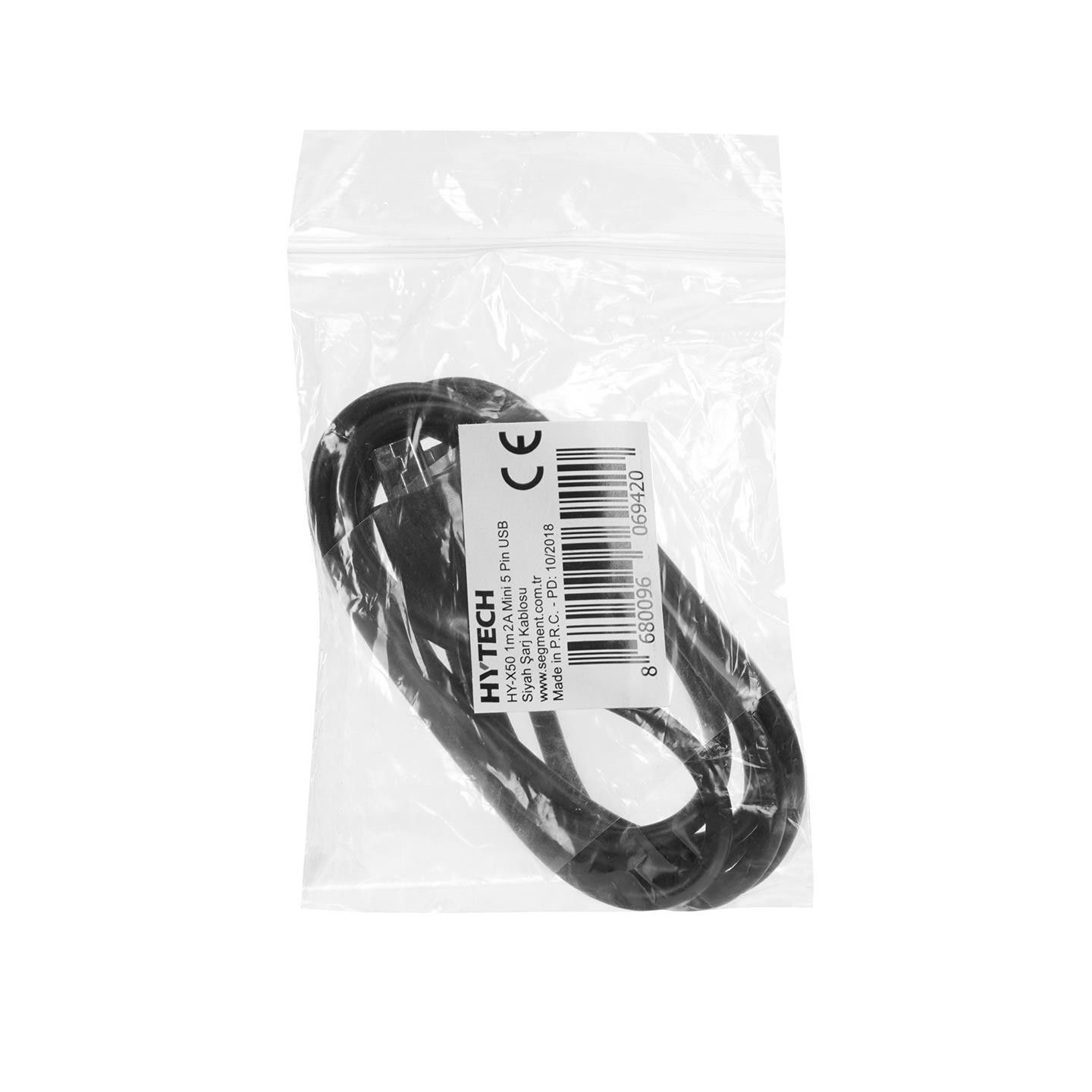 Hytech HY-X50 1m 2A Mini 5 Pin Usb Şarj Kablosu