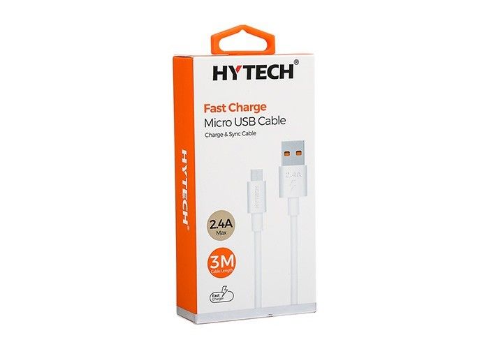 Hytech HY-X893 3m 2.4A Usb Beyaz Şarj Kablosu