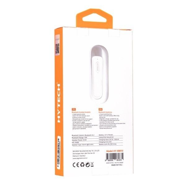 Hytech HY-XBK10 Beyaz Bluetooth Kulaklık