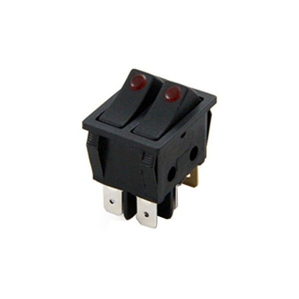 IC102 2 li Nokta Işıklı Anahtar ON-OFF 6P