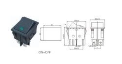 IC104D Geniş Nokta Işıklı Anahtar 4P