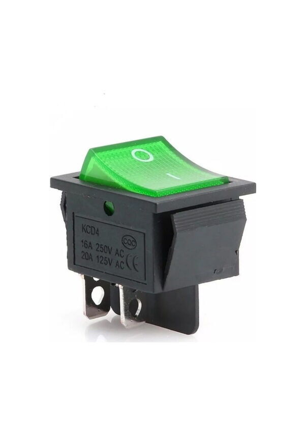 IC104 Geniş Işıklı Anahtar 4P Yeşil