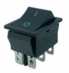 IC109A Geniş Işıksız Yaylı Anahtar OFF-(ON) 6P
