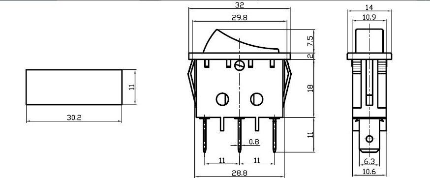 IC117 Tekli Işıksız 2 Yönlü Yaylı Buton