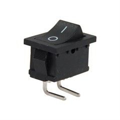 IC120D Mini Işıksız Anahtar ON-OFF 2P 90º İğne Siy