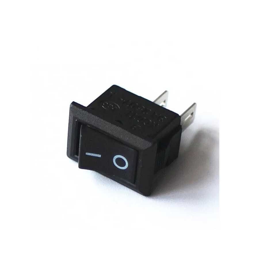 IC120D Mini Işıksız Anahtar ON-OFF 2P 90º İğne Siy