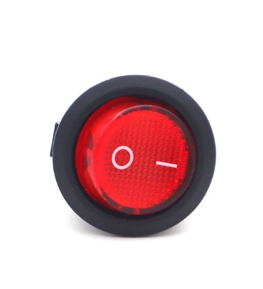 IC131-4 Yuvarlak Işıklı Anahtar 220V 4P Kırmızı